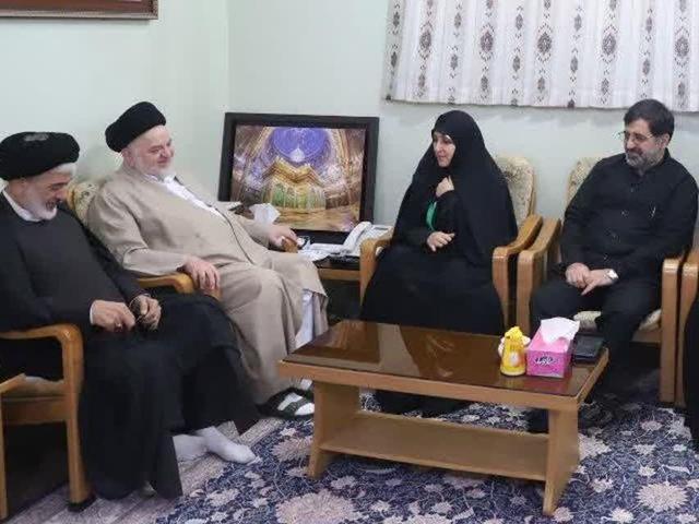 معاون امور خانواده رئیس‌جمهور با نماینده آیت الله سیستانی دیدار کرد