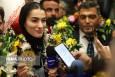 مراسم استقبال از آتوسا گلشادنژاد اولین دارنده مدال طلای کاراته جهان