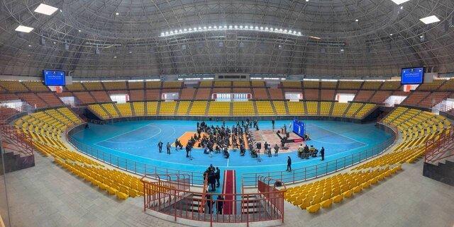 بزرگترین سالن ورزشی شرق کشور افتتاح شد