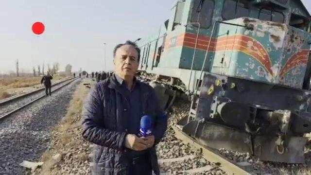 خارج شدن قطار از ریل در ایستگاه هشتگرد