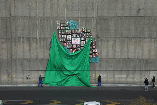 رونمایی از المان شهدای اقتدار در بزرگراه هاشمی رفسنجانی تهران 