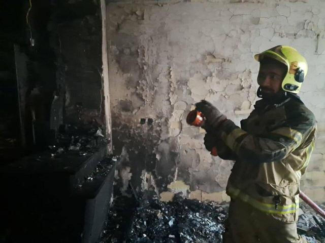 آتش سوزی ساختمان مسکونی در نعمت آباد تهران ۱۵ نجات یافته داشت