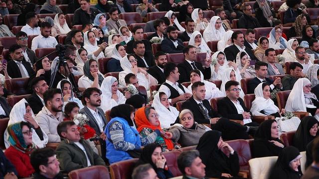 برگزاری جشن ازدواج ۱۱۴ زوج دارای معلولیت در برج میلاد