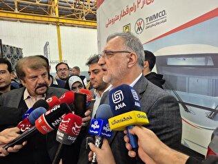 تحویل ماهانه ۲ رام قطار داخلی از آذر سال آینده