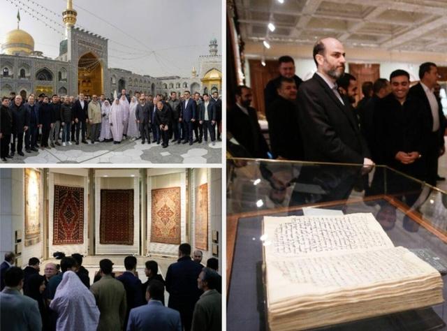 بازدید نمایندگان ۱۶ کشور از گنجینههای فرهنگی آستان قدس رضوی