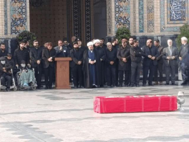 پیکر فرزند معاون رئیس جمهور در حرم رضوی تشییع شد