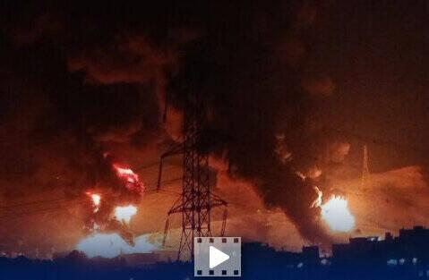 فیلم/ روایتی از لحظه حمله رژیم صهیونیستی به انبار نفت شمالغرب تهران