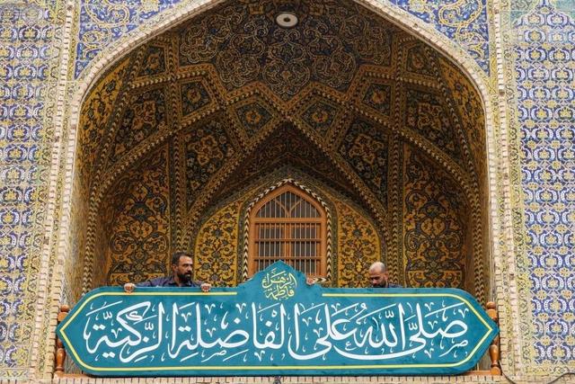 آمادهسازی حرم مطهر علوی در سالروز ولادت حضرت فاطمه(س) و هفته عفاف + عکس