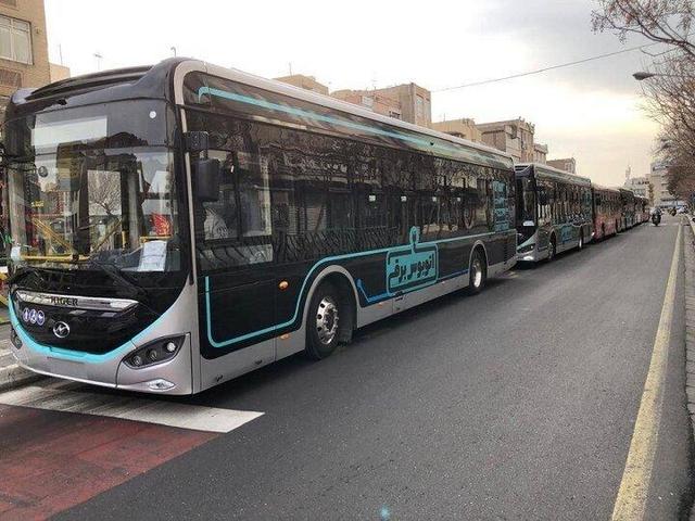 ورود اتوبوس های تمام برقی به پایتخت