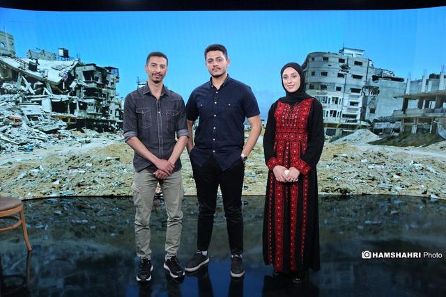 گفتگو با دانشجویان فلسطینی در تلویزیون همشهری