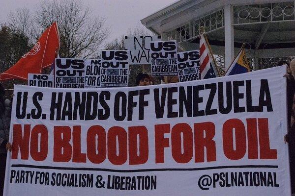 تجمع مردمی گسترده در بیش از ۶۰ شهر آمریکا در حمایت از ونزوئلا+ فیلم