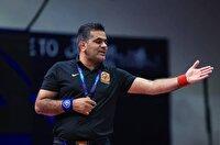 قضاوت داور آبادانی در فینال مسابقات لیگ برتر کشتی آزاد