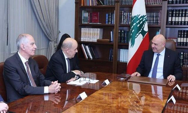 عون در دیدار با فرستاده مکرون: بیروت از نقش پاریس در سازوکار آتش‌بس استقبال می‌کند