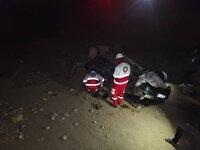 واژگونی سواری پژو در جاده آباده طشک با سه مصدوم