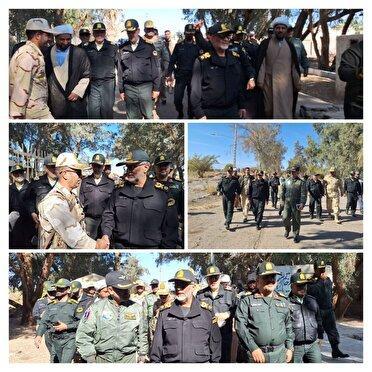 بازديد جانشين فرمانده کل انتظامي از يگان تکاوري مستقر در شهرستان بم