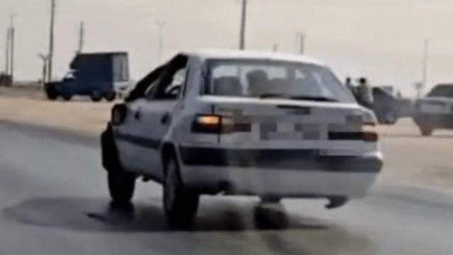 ببینید | توقیف زانتیای متحرک ۳چرخ در شیراز!