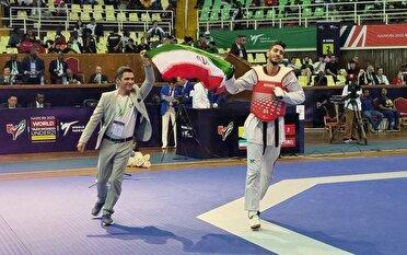 تکواندوکار گیلانی بر بام جهان ایستاد