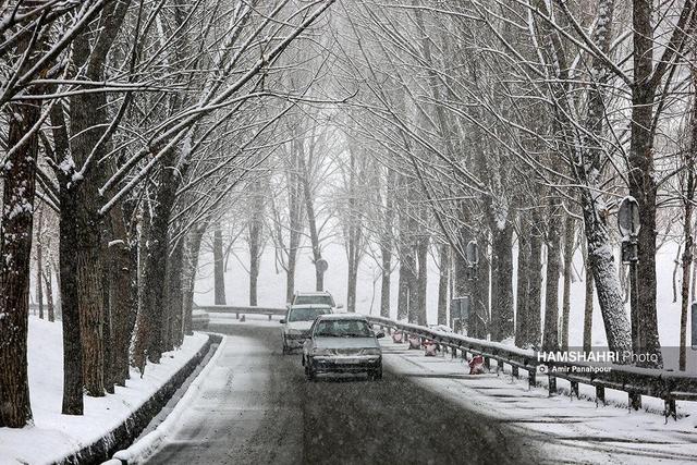 برف و باران ۲۰ استان کشور را فرا می‌گیرد
