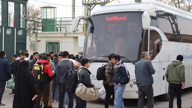 ۸۰ دانش‌آموز بهاری عازم مناطق عملیاتی جنوب شدند