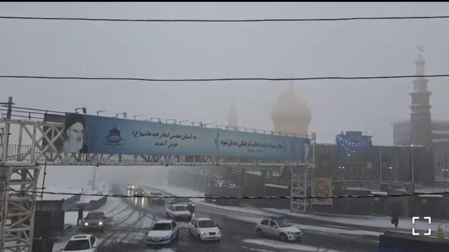 برف و کولاک در محور هراز