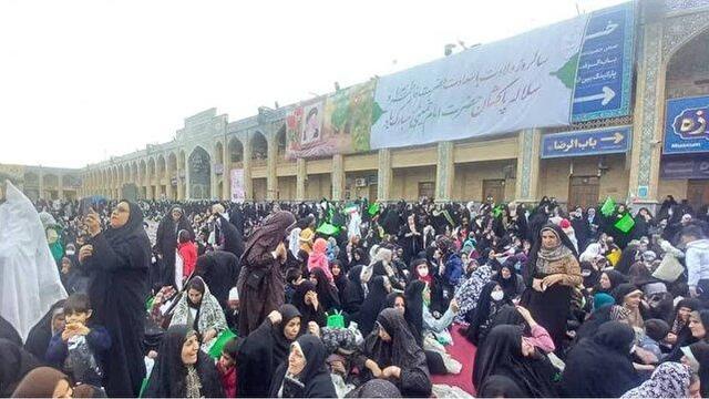 اجتماع بزرگ میثاق فاطمی در شیراز به مناسبت ولادت حضرت فاطمه زهرا (س) + عکس و