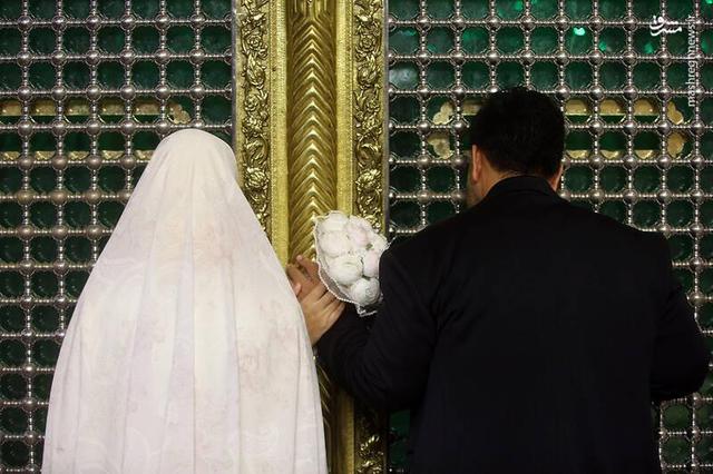 عکس/ جشن ازدواج ۷۳۰ زوج دانشجو در حرم حضرت معصومه(س)