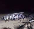 انحراف اتوبوس اسکانیا در محدوده شهرستان دنا ۱۳ مصدوم برجا گذاشت