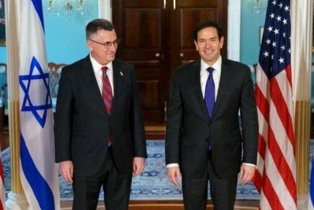 دیدار وزرای خارجه آمریکا و رژیم صهیونیستی در واشنگتن