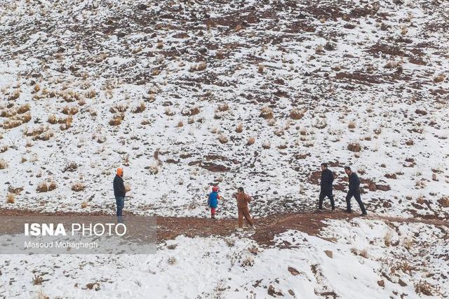 بارش برف پاییزی - شهمیرزاد