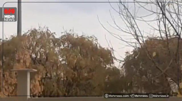 رگبار تگرگ در خرم‌آباد