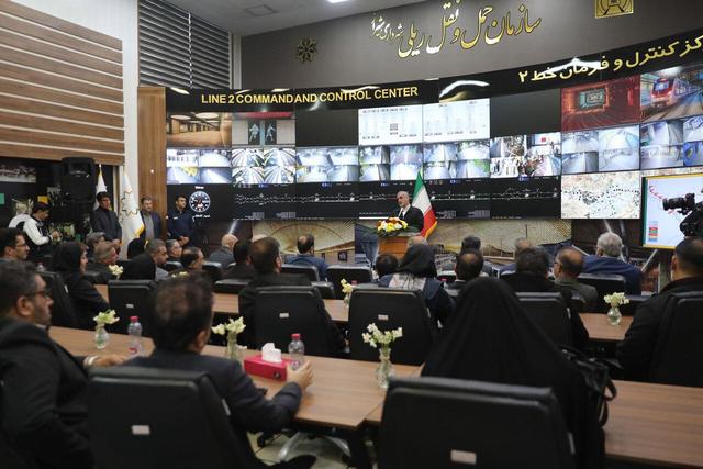 افتتاح مرکز کنترول فرمان خط دو مترو شیراز توسط نیکزاد