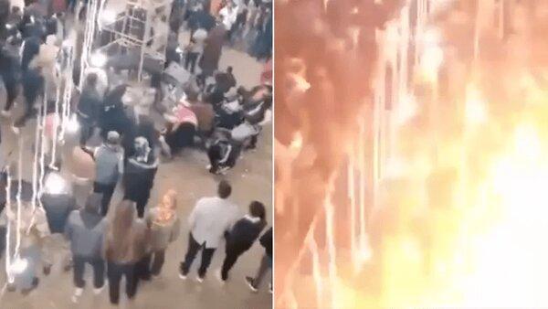 جشن عروسی خون شد + ویدئو | تصاویر هولناک از لحظه انفجار بمب در میان رقص و شادی