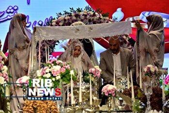 جشن ازدواج ۹۰۰ زوج از فرزندان بازنشستگان نیروهای مسلح