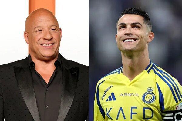 وین دیزل میخواهد کریستیانو رونالدو را به دنیای «سریع و خشمگین» ببرد | رونالدو بازیگر می شود