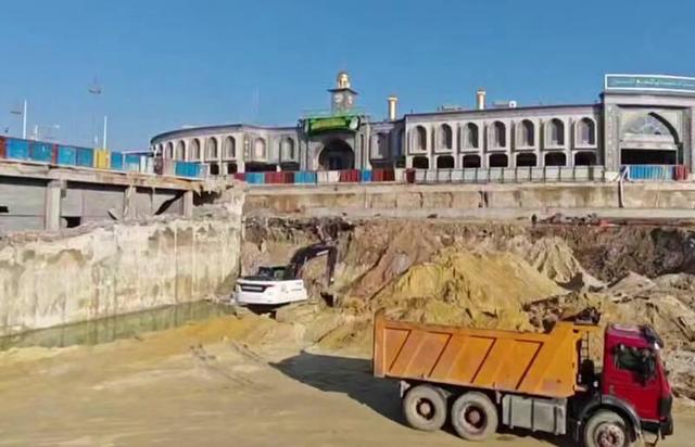 فیلم/ پدیدار شدن خاک زرد در نزدیکی حرم امام حسین(ع)