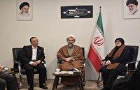 دیدار سخنگوی دولت با نماینده ولی‌فقیه در استان قزوین