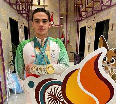کسب ۶ مدال رشته پارا شنای مسابقات پاراآسیایی توسط دانش آموز کرمانی