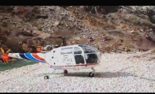 پرواز امدادی اورژانس چهارمحال وبختیاری برای نجات مصدومان زردلیمه