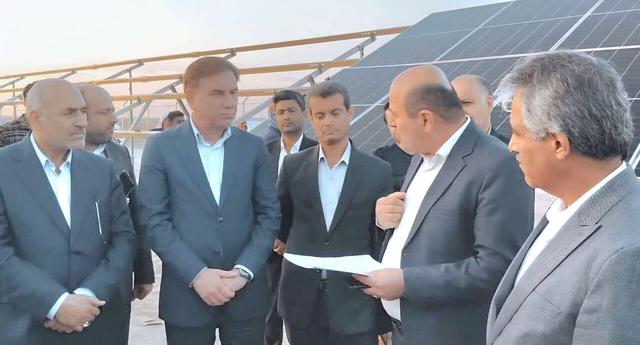 پیشرفت ۷۵ درصدی نیروگاه خورشیدی ۹ مگاواتی تنگستان