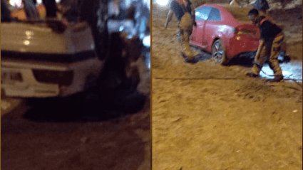 ببینید/ تصادف زنجیره‌ای سه خودرو در اتوبان قشم