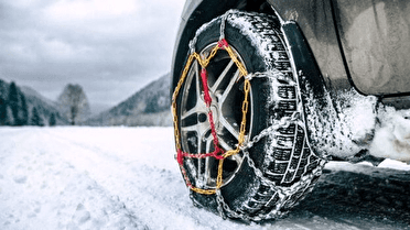 تردد در گردنه چری با زنجیر چرخ