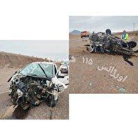 یک فوتی و یک مصدوم در برخورد ۲۰۶ و پراید در محور فردوس–گناباد