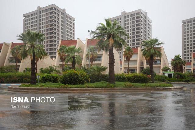 بارش‌های شدید و رگباری باران پاییزی در کیش