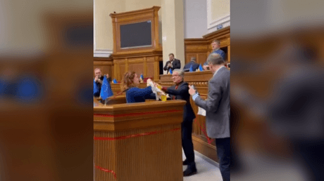 Ukrainian frontline failures trigger lawmaker scuffle (VIDEOS)