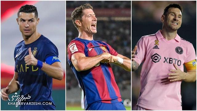 ویدیو| رونالدو، لواندوفسکی، بنزما یا مسی؟/ بدشانسترین فوتبالیست که بیشترین توپ را به تیر دروازه زده!