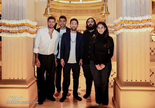 افتخار ویژه برای مسی؛ توله‌شیری به نام «لیونل» در کنار ثروتمندترین زوج هندی +تصاویر