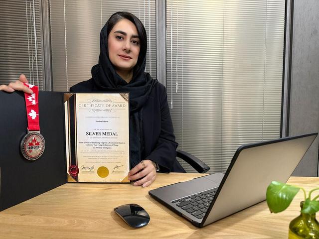 کسب مدال‌های نقره و طلا توسط نوشین ذکاوت در رویدادهای جهانی مخترعین ۲۰۲۵