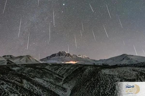 ببینید/ تصاویر خیره‌کننده از بارش شهابی جوزایی در آسمان سبلان