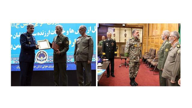 فرماندهان قرارگاه مشترک پدافند هوایی خاتم الانبیاء و نیروی هوایی ارتش منصوب شدند