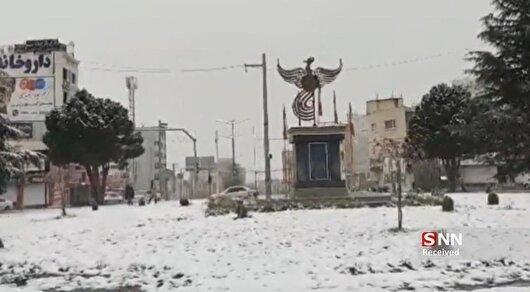 یاسوج سفیدپوش شد/تداوم بارش برف تا عصر امروز+فیلم